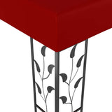 VidaXL Pavillon 3x3 m weinrot