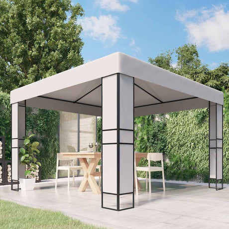 Vidaxx Pavillon mit Doppeldach 3x3 m weiß