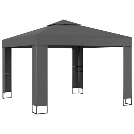 Vidaxx Pavillon mit Doppeldach 3x3 m Anthrazit