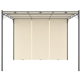 Vidaxl Garden Practor mit Seitenvorhang 3x3x2,25 m Creme