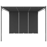 Vidaxl Garden Practor mit Seitenvorhang 4x3x2,25 m Anthrazit