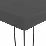 Vidaxxl Gartenpavillon 3x3 m Anthrazit
