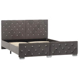 Vidaxl bedframe fluweel grijs 140x200 cm