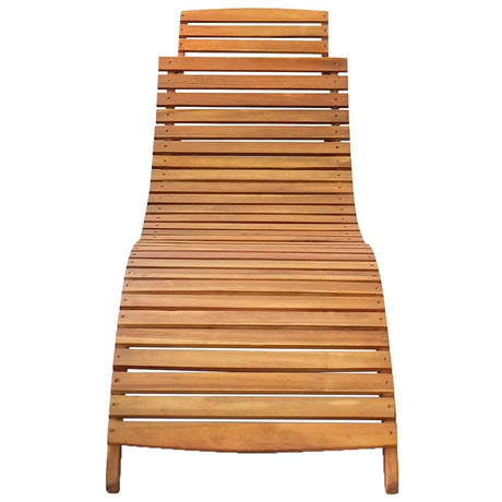 Vidaxl zonligstoelen massief acacia hout bruin