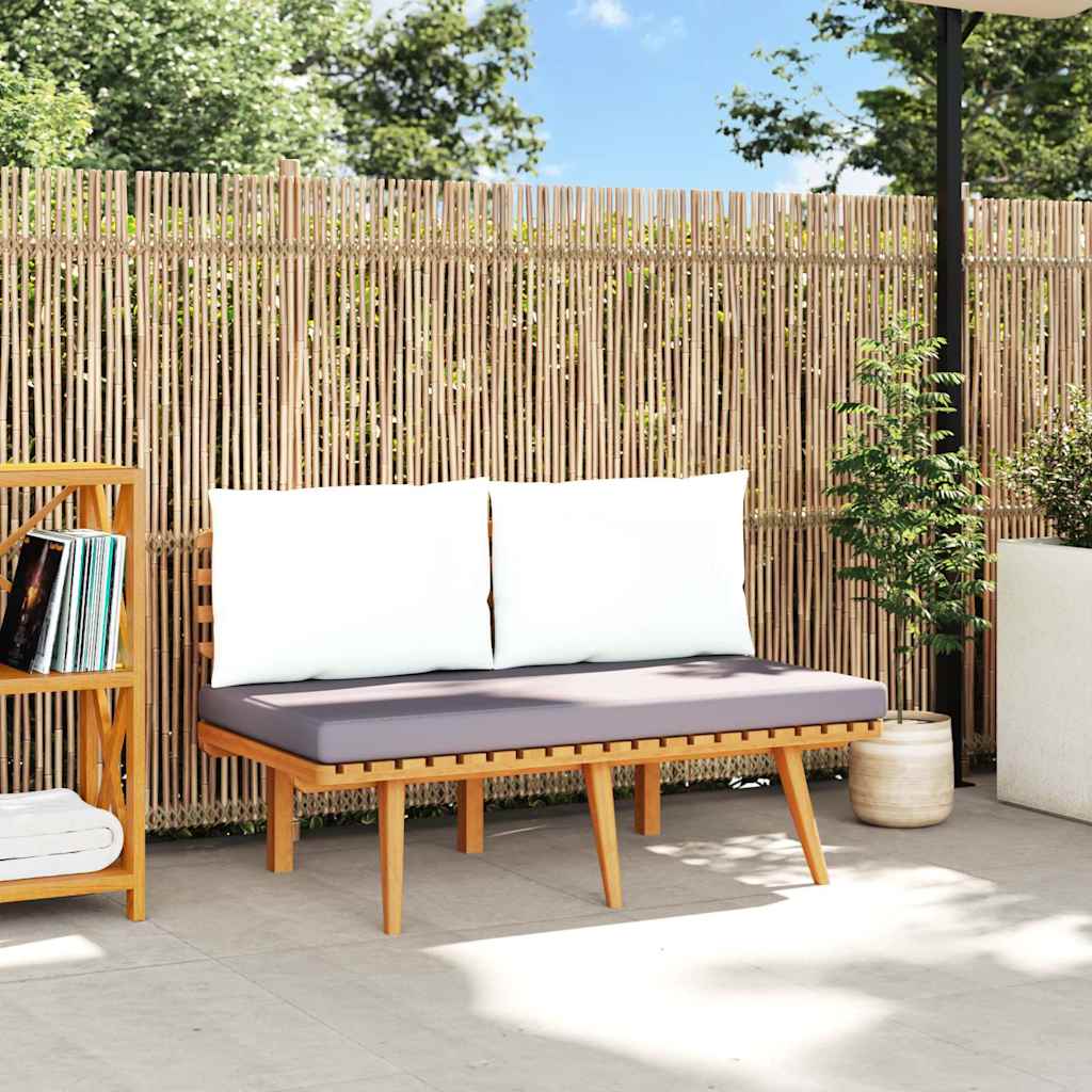 Vidaxl tuinbank met kussens 115 cm massief acaciahout