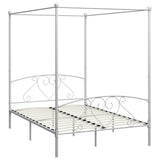Vidaxl hemelbedframe metaal wit 140x200 cm