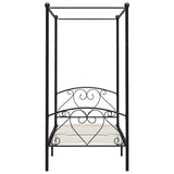 Vidaxl hemelbedframe metaal zwart 100x200 cm
