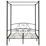 Vidaxl hemelbedframe metaal zwart 140x200 cm