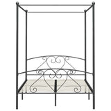 Vidaxl hemelbedframe metaal grijs 160x200 cm