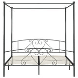 Vidaxl hemelbedframe metaal grijs 180x200 cm