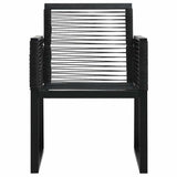 Vidaxl tuinstoelen 2 st pvc-rattan zwart