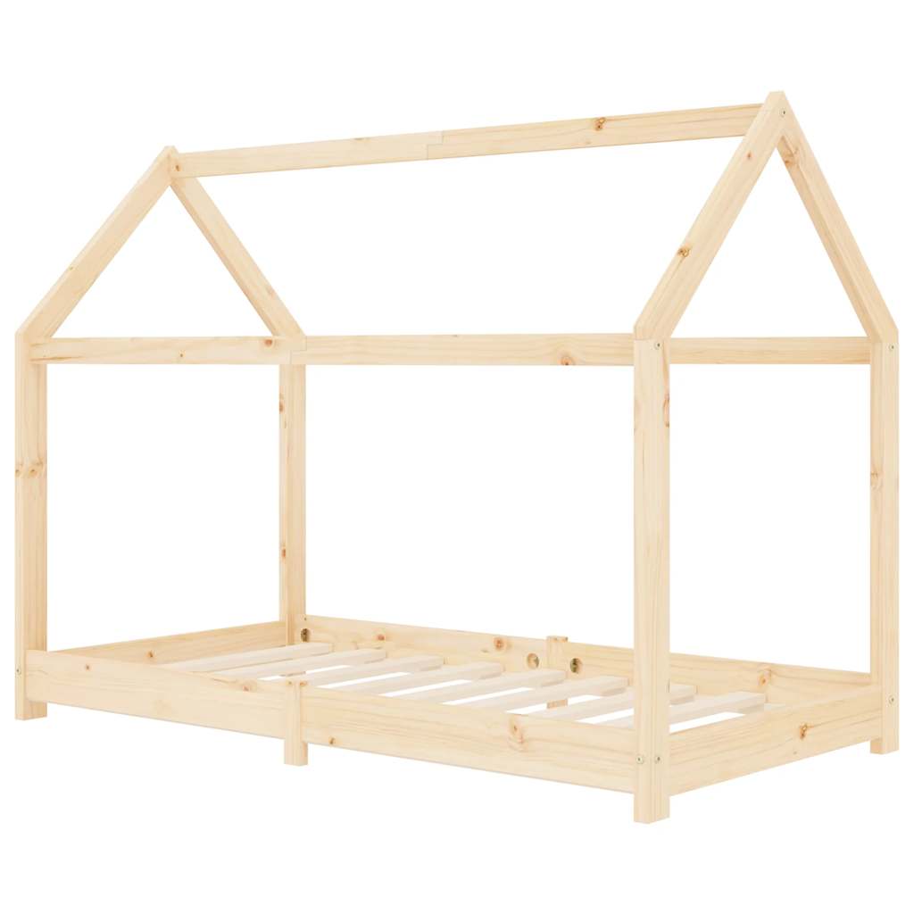 Vidaxl kinderbedframe massief grenenhout 70x140 cm