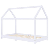 Vidaxl kinderbedframe massief grenenhout wit 70x140 cm