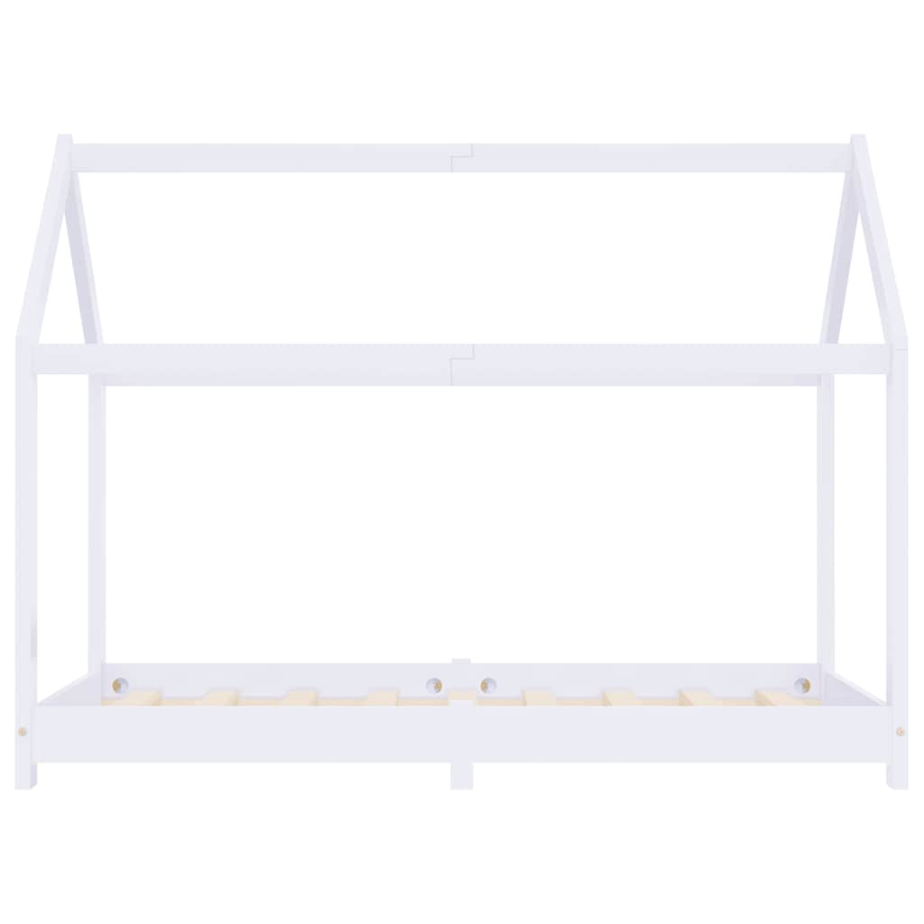 Vidaxl kinderbedframe massief grenenhout wit 70x140 cm