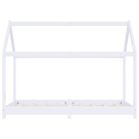 Vidaxl kinderbedframe massief grenenhout wit 70x140 cm