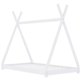 Vidaxl kinderbedframe massief grenenhout wit 70x140 cm