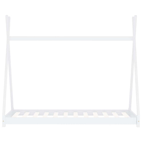 Vidaxl kinderbedframe massief grenenhout wit 80x160 cm