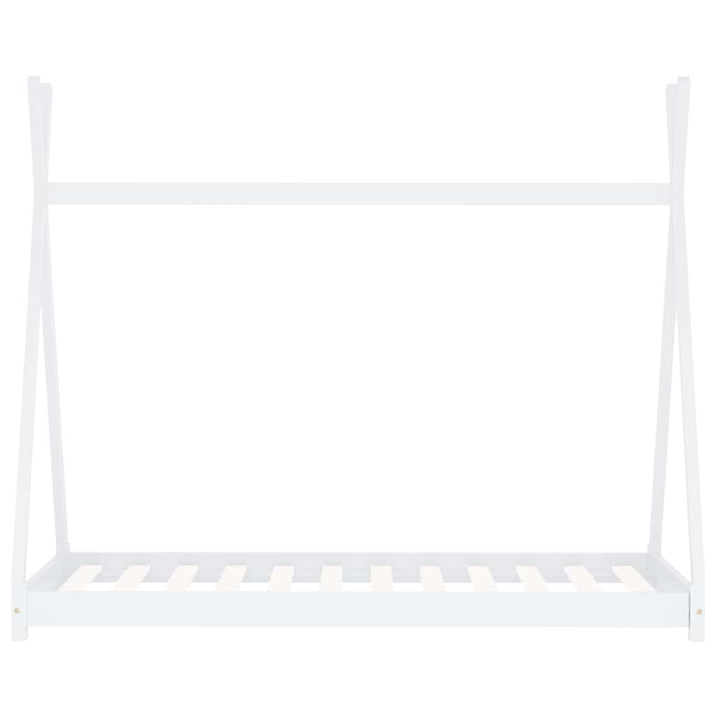 Vidaxl kinderbedframe massief grenenhout wit 90x200 cm