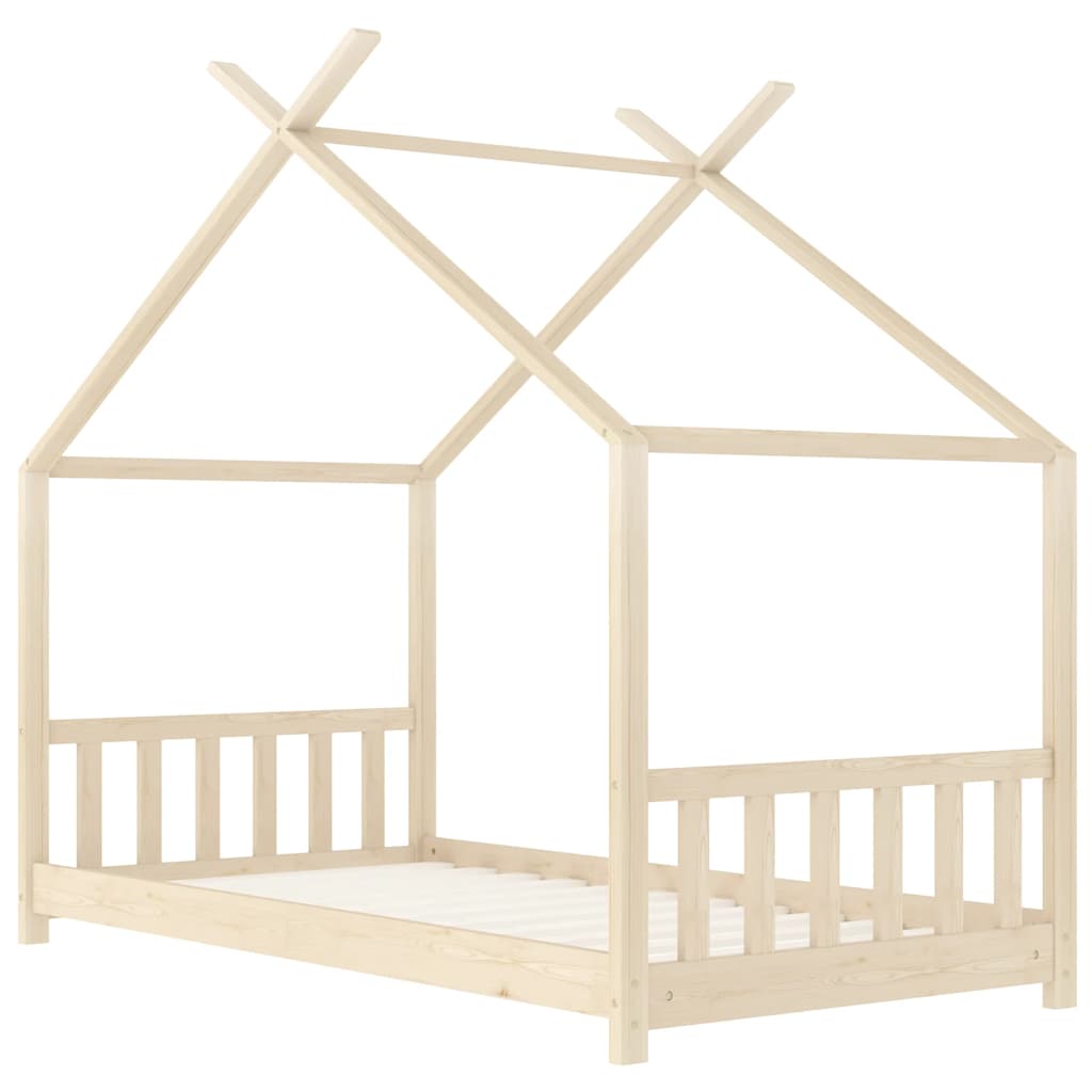 Vidaxl kinderbedframe massief grenenhout 70x140 cm