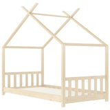 Vidaxl kinderbedframe massief grenenhout 70x140 cm