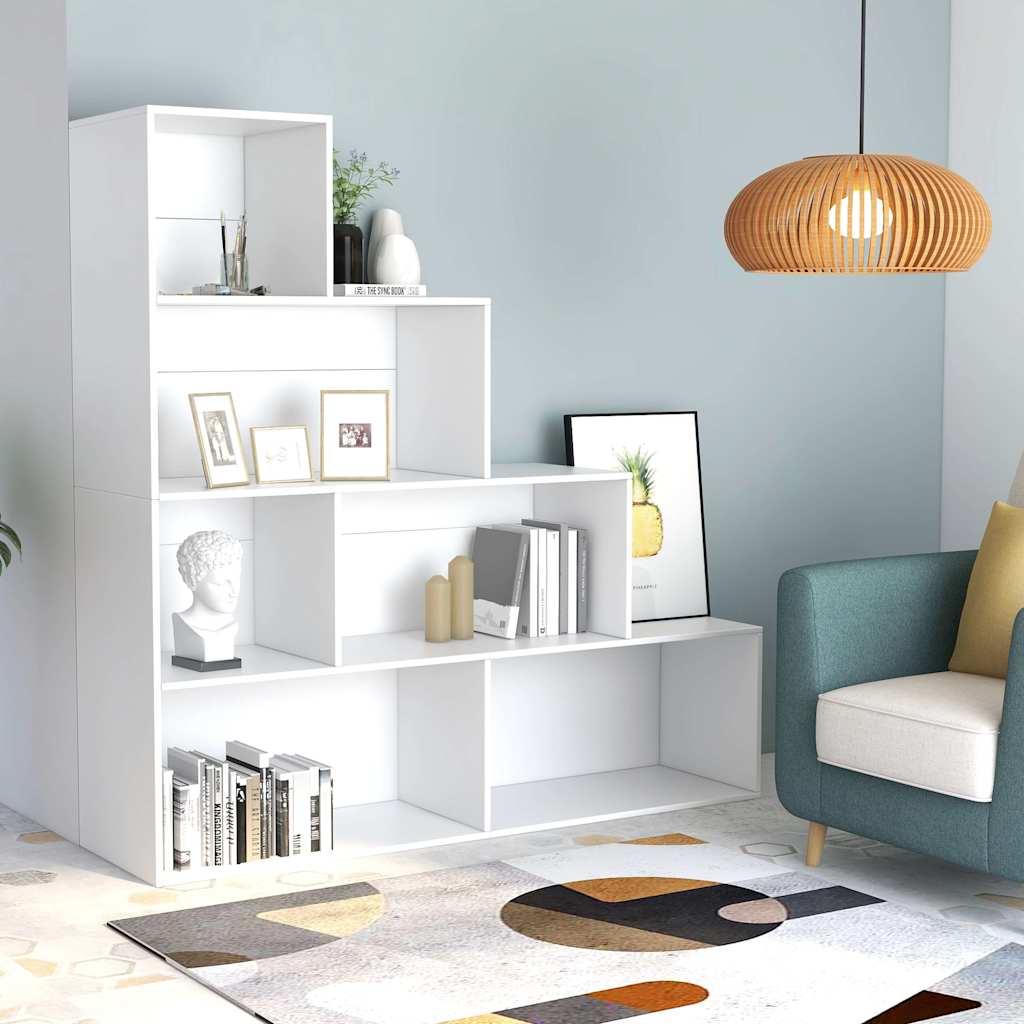 Vidaxl boekenkast kamerscherm 155x24x160 cm bewerkt hout wit