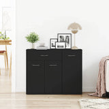 Vidaxl dressoir 88x30x70 cm bewerkt hout zwart