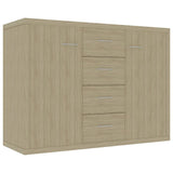 Vidaxl dressoir 88x30x65 cm bewerkt hout sonoma eikenkleurig