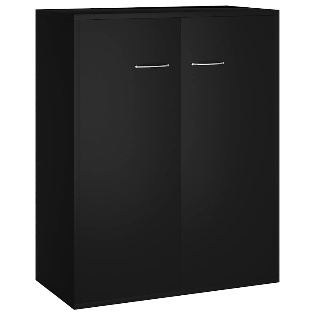 Vidaxl dressoir 60x30x75 cm bewerkt hout zwart