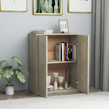 Vidaxl dressoir 60x30x75 cm bewerkt hout sonoma eikenkleurig