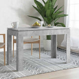 Vidaxl eettafel 120x60x76 cm bewerkt hout betongrijs