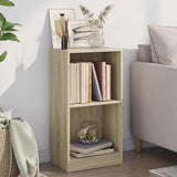 Vidaxl boekenkast 40x24x75 cm bewerkt hout sonoma eikenkleurig