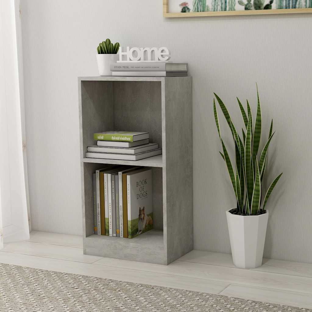 Vidaxl boekenkast 40x24x75 cm bewerkt hout betongrijs