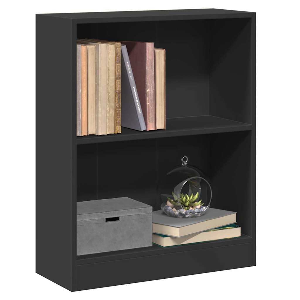 Vidaxl boekenkast 60x24x76 cm bewerkt hout zwart