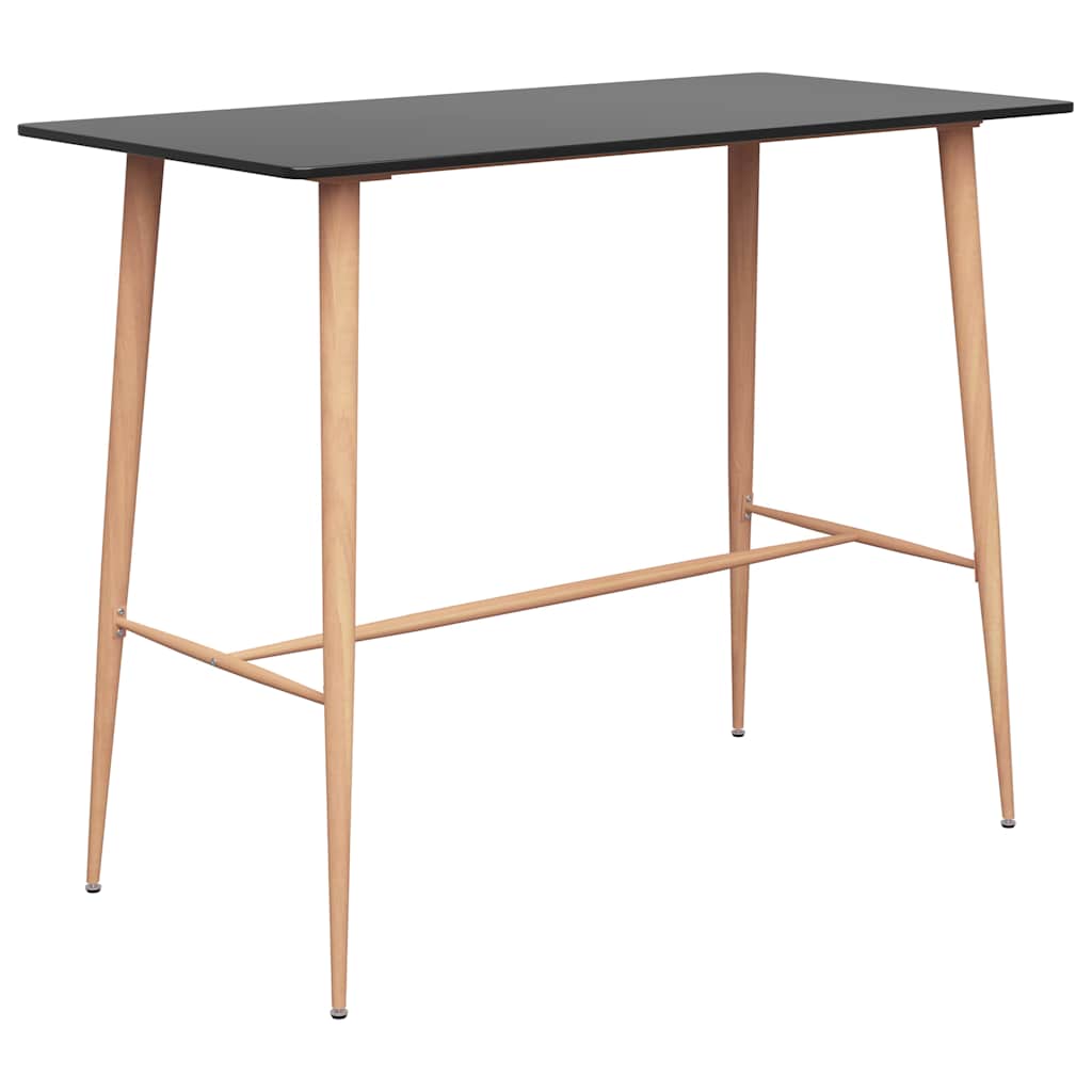 Vidaxl bartafel 120x60x105 cm zwart