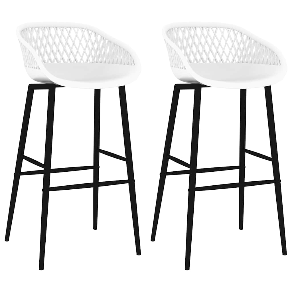 Vidaxl barstoelen 2 st wit