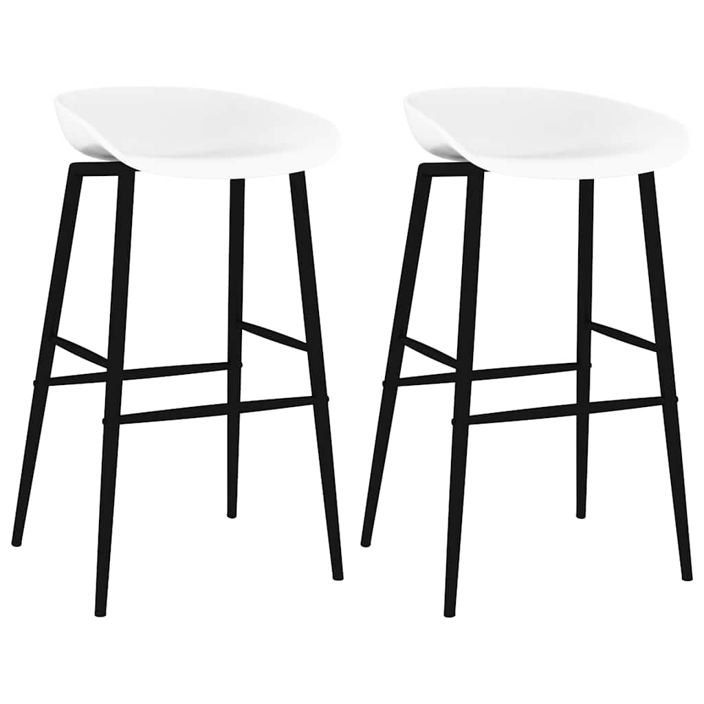 Vidaxl barstoelen 2 st wit