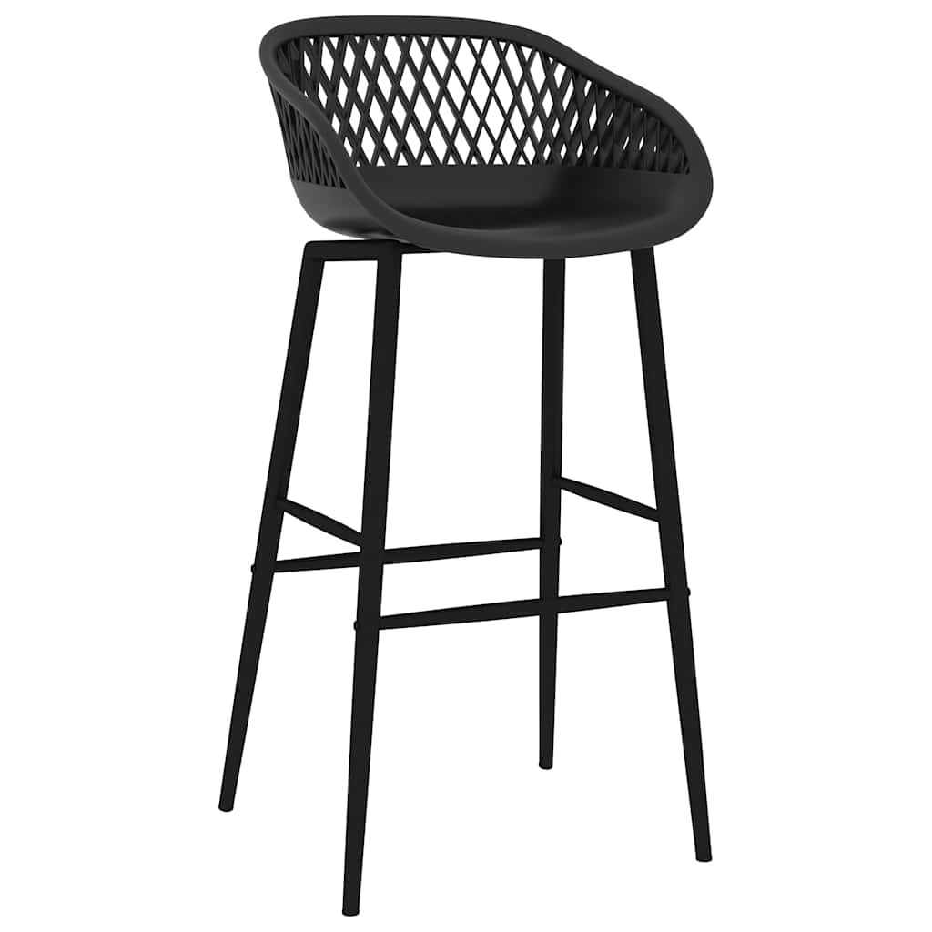 Vidaxl barstoelen 4 st zwart
