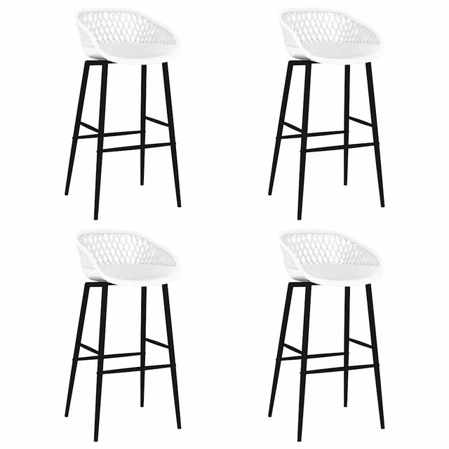 Vidaxl barstoelen 4 st wit