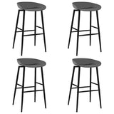 Vidaxl barstoelen 4 st grijs