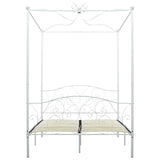 Vidaxl hemelbedframe metaal wit 140x200 cm