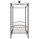 Vidaxl hemelbedframe metaal zwart 100x200 cm