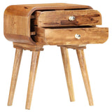 Vidaxl nachtkastje 43x30x58 cm massief mangohout