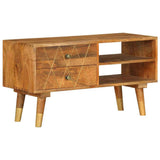 Vidaxl tv-meubel 85x35x47 cm massief mangohout