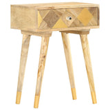 Vidaxl nachtkastje 43x30x58 cm massief mangohout