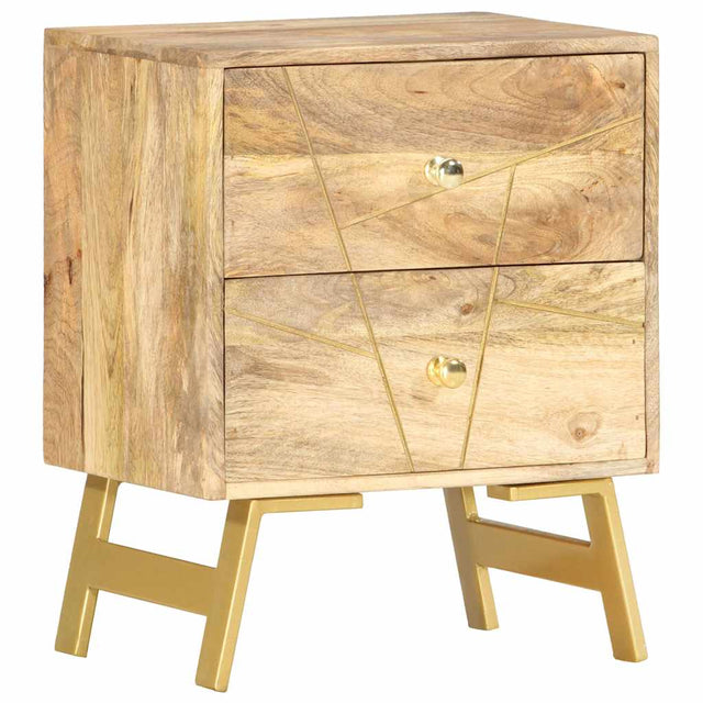 Vidaxl nachtkastje 40x30x50 cm massief mangohout