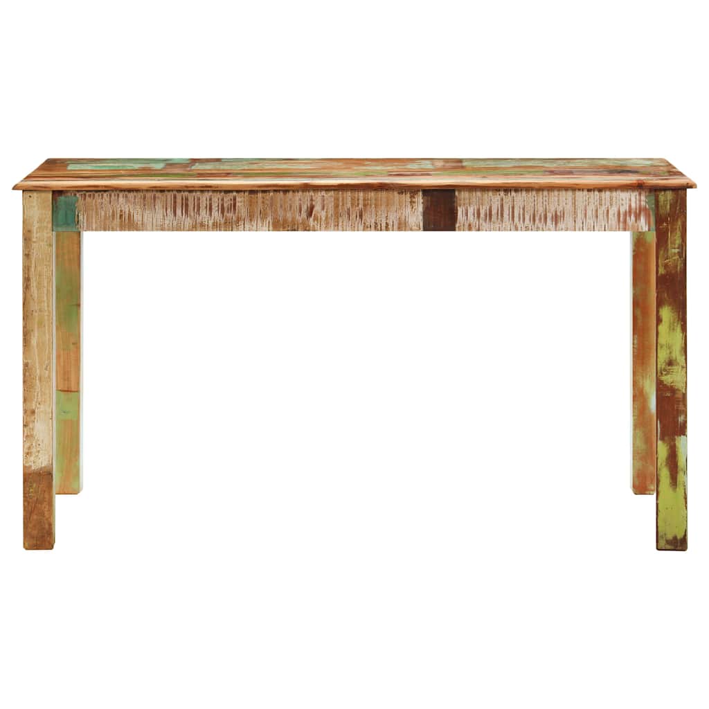 Vidaxl eettafel 140x70x76 cm massief gerecycled hout