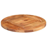 Vidaxl tafelblad rond 25-27 mm 50 cm massief acaciahout