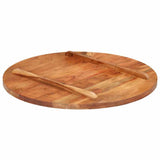 Vidaxl tafelblad rond 25-27 mm 70 cm massief acaciahout