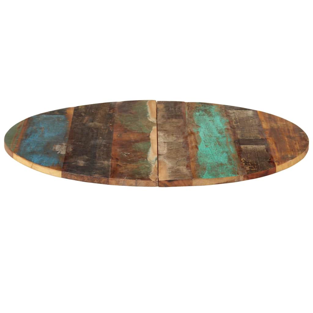 Vidaxl tafelblad rond 15-16 mm 80 cm massief gerecycled hout