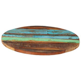 Vidaxl tafelblad rond 25-27 mm 60 cm massief gerecycled hout